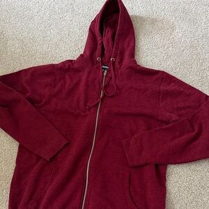 NWT Red Zip-Up Hoodie (tall large)